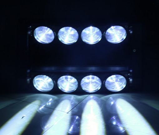 DMX 8x10W 4in1 Super Led Spider Beam Moving Head Professional Disco Lighting