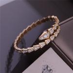 Luxury Brand Serpenti Viper one-coil thin Bracelet Yellow Gold Snake Bracelet