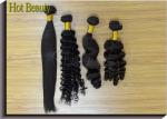 Peruvian Straight Human Remy Hair Weave Bundles Shedding Free Natural Color