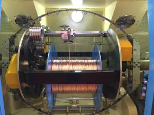 Wholesale Sky Blue Copper Wire Bunching Machine / PLC Cable Twisting Machine from china suppliers