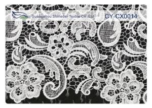 Wholesale OEM / ODM Custom Nylon Embroidered Lace Fabric For Dress CY-CX0014 from china suppliers