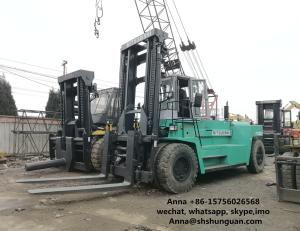 Wholesale 6D24 Used Mitsubishi Forklift Trucks , 30 Ton Forklift 9200 X 3300 X 4000 Mm from china suppliers