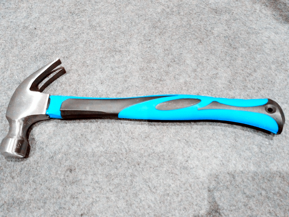 Claw hammer (XL0005-2) with polishing surface, color rubber handle and good price