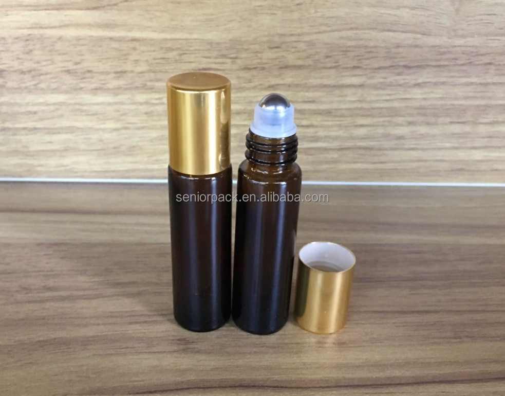 Glass Perfume Roller Ball Bottles Bamboo Or Wooden Lid 5ml 10ml 15ml