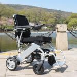 Aluminum Frame 6 Km/Hr Foldable Power Wheelchair With Brushless Motor