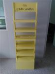 Point Of Purchase Merchandising Wood Shelves Christmas Decoration Candle Display