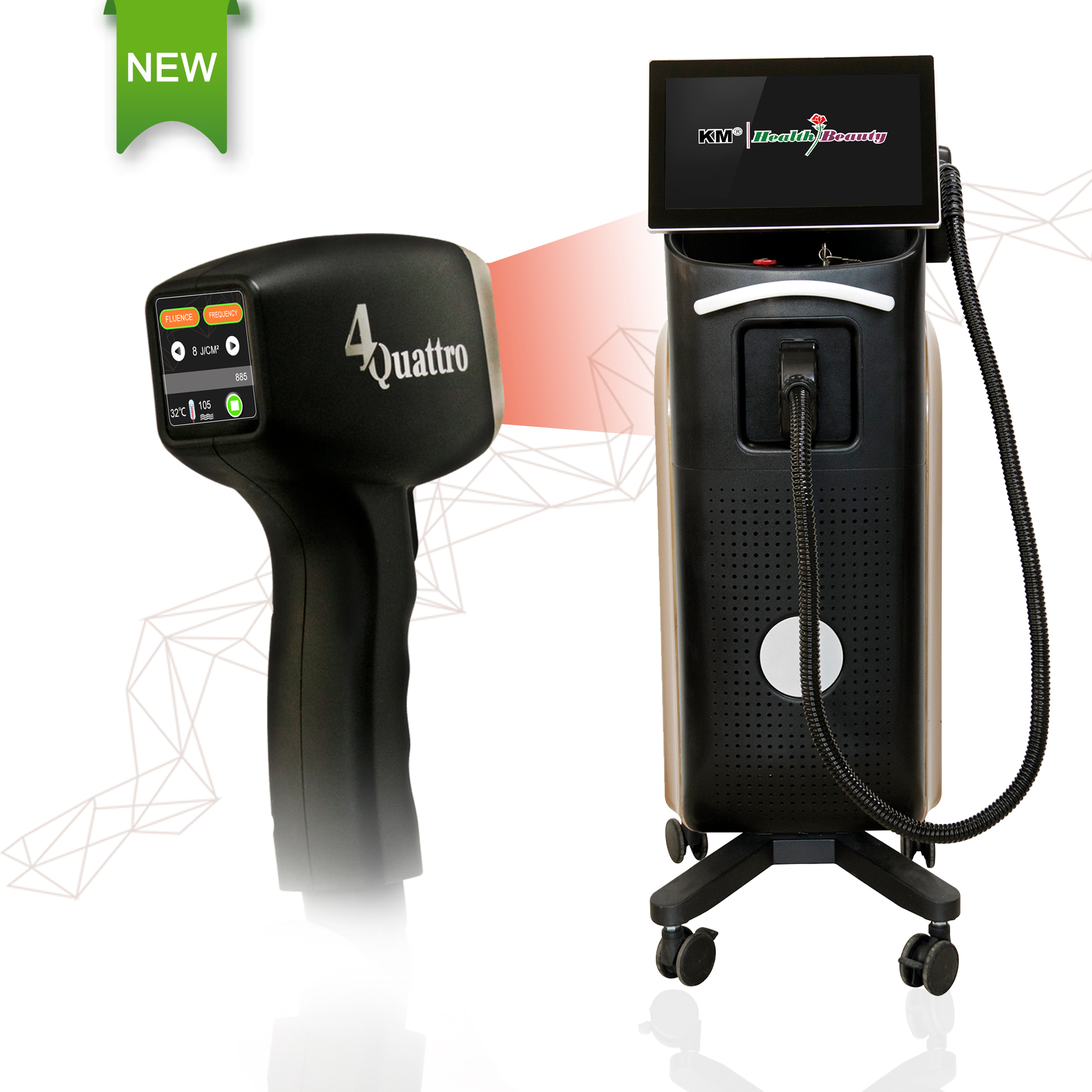 Titanium Laser Hair Removal Beauty Machine 12*20mm 15*27mm 14*26mm 14*33mm Spot Size