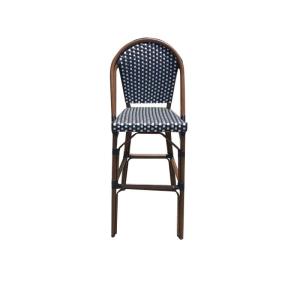 Wholesale Weatherproof Outdoor Bar Stools Rattan Bistro Cafe High Bar Chairs from china suppliers