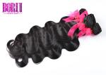 Pre Plucked Unprocessed Indian Body Wave Hair , Indian Wave Bundles With Frontal