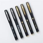 Black Matte Plastic Carbon Based Ink Gel Pen 0.5mm For Office Hotel Bank