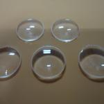 24*7mm JGS1 Quartz Transparent Focusing Lens Coating 1064AR