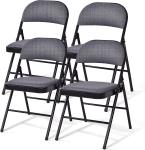 Wholesale Folding Portable Pp Plastic Metallic Frame Dinning Chair Plastic