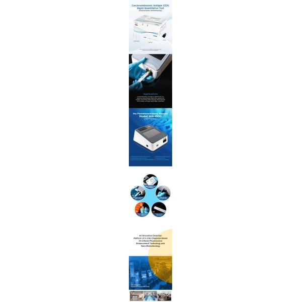 WWHS CEA Rapid Quantitative Test POCT Diagnostic Reagent Cassette 20T