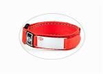 Fashion Sport ID Bracelet / Nylon Velcro ID Wristband With Engraved Metal Plate