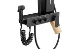 Hotel Bathroom Stainless Rain Shower Set Black Mirror Polishing