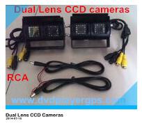 Wholesale RCA NTSC Waterproof IP67 Dual lens car camera for bus truck caravan Crane Heavy Equipments from china suppliers