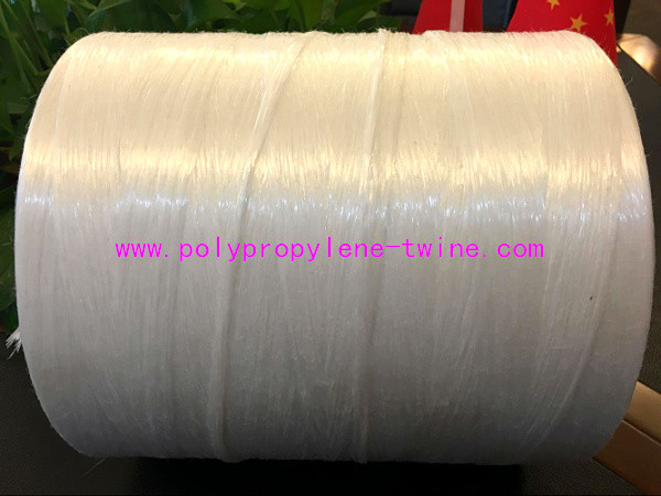 100% Virgin Polypropylene Fillers , High Strength Split Yarn White Color