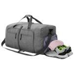 Custom Logo Waterproof Duffel Bags Weekender Overnight Bag With Shoes Compartmen