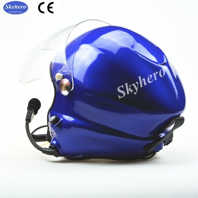 Hot sale Noise cancel Powered paraglider helmet Blue paramotor helmet Color blue red black