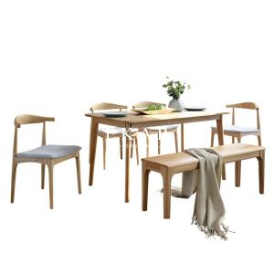 Wholesale Wood Dining Table Designs 6 Seat Imported Solid Wood Europe Modern Style from china suppliers