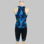 Good Quality Swim Clothes Womens Swim Suits Racer Back Printing Tankini Vest
