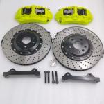 HT250 6 Pot Brake Kit Fluorescent Green Caliper 355*32mm Drilled Disc