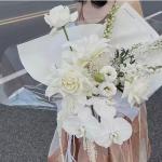 White thickened Gift Wrap Waterproof Florist Bouquet Wrapping Paper Korean