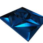 Large Rhombus Embossed Stainless Steel Sheet Sapphire Blue Color Grade 201 304