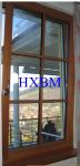 Luxury Villas Solid Wood Windows And Doors with insulated glass Natural
