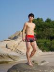 Quality waterproof swimming brief shorts men swimsuit male swimsuit XXXL quick