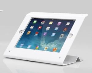 Wholesale COMER anti theft lock tablet counter-top display mounted 360 degree rotating tablet stand for digital retail stores from china suppliers