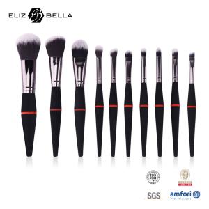 Wholesale 10pcs ODM Professional Makeup Brush Set Black For Girls from china suppliers