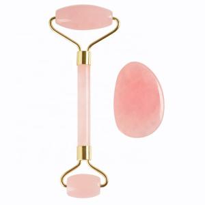 Wholesale 100% Natural Rose Jade Roller And Gua Sha from china suppliers