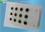 Conductive Carbon Pill Printed 45 Degree Silicone Rubber Keypad 12 Keys