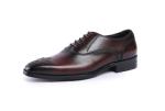 Real Stitching Derby Mens Leather Dress Shoes , Fully Handcrafted Goodyear Shoes
