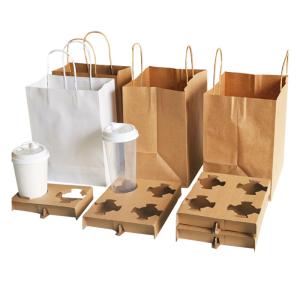 Wholesale Disposable take away paper pulp tray 2 cup 4 cup holder cup carrier for coffee cup from china suppliers