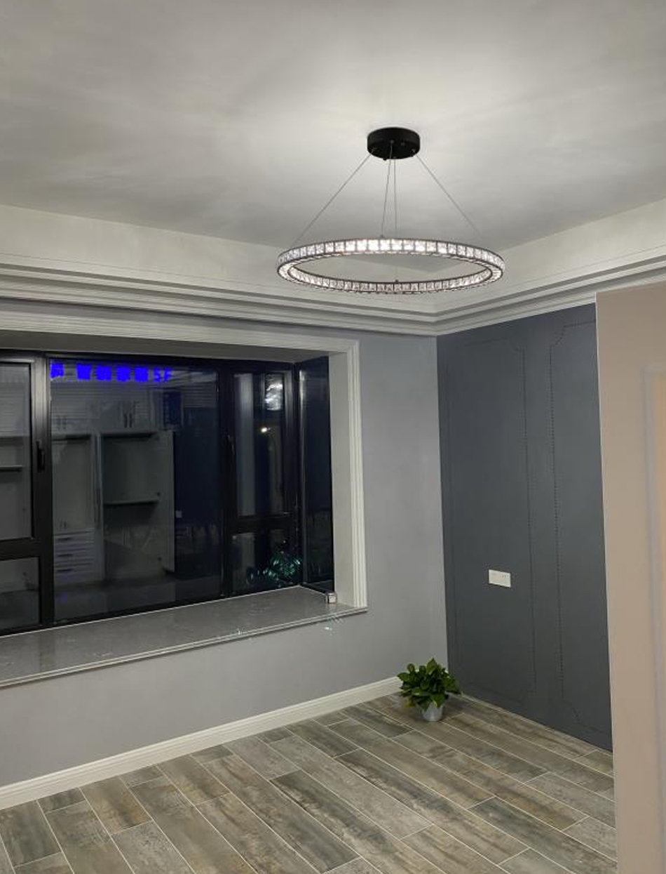 Black Crystal Chandelier For Living Room Long Luxury black chandelier stair(WH-CY-209)