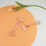 Pure Natural Rose Quartz Jade Facial Roller Massager Jade Facial Tool