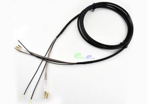 Wholesale Outdoor CPRI Fiber Patch Cable LC - LC OM2 MM 50 / 125 Duplex 7mm 50m Black Anti - UV LSZH with armored Fanout tails from china suppliers