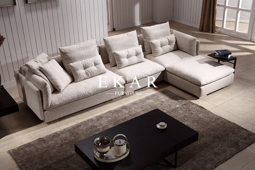Fabric Sofa Set Funiture Home L Shaped Modern Couch For Sale