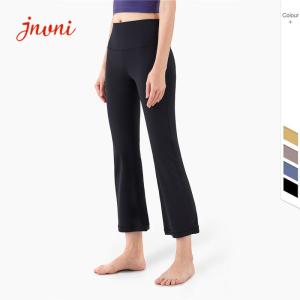 Wholesale Fitness Naked Feeling Yoga Flares Legging Tummy Control High Waist Hip Lift Gym Boot cut pants from china suppliers