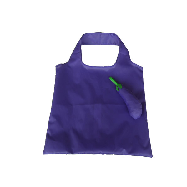 Egg plant shape shopping bags, non woven custom design shopping totes, grocery bag polyester folding promotional bag