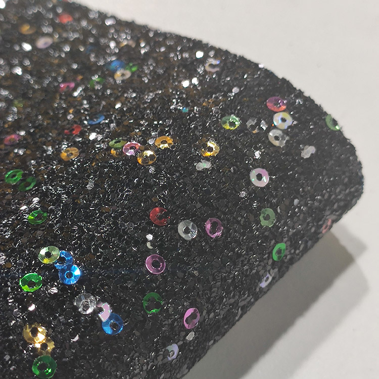 Shiny Metallic Sequin Chunky Glitter Fabric For Shoes Bags