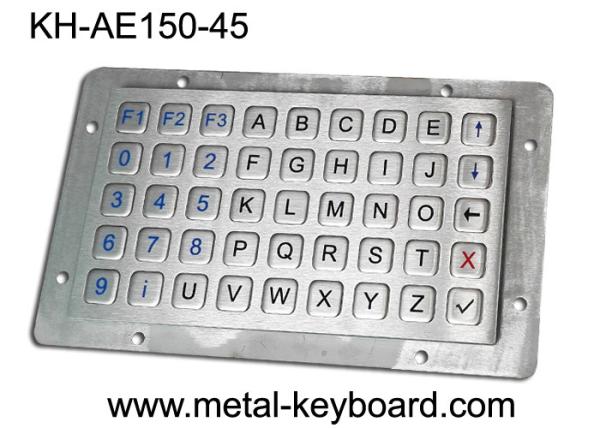 Quality 45 Keys Vandalproof Laptop Panel Mount Keyboard Anti Vandal SS for sale