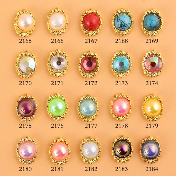Hot NEW Wholesale Alloy Jewelry 3D Nail Art Jewelry Nail rhinestones Sticker