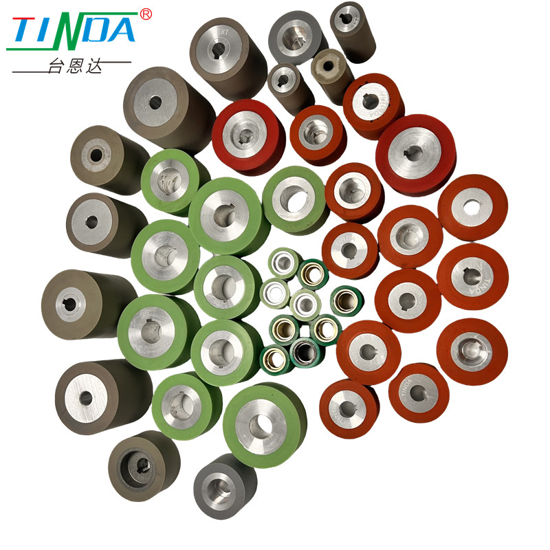 High Pressure Resistance Customized Cylindrical Rubber Feed Rollers for Industrial Machinery Applications