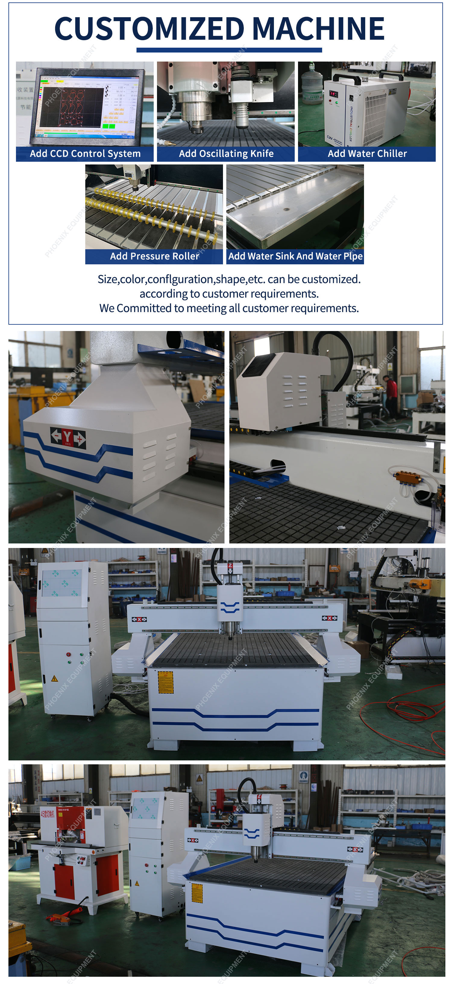 3200x1700x960mm Single Spindle PM1325 3D CNC Router Machine for Wood Cutting Engraving