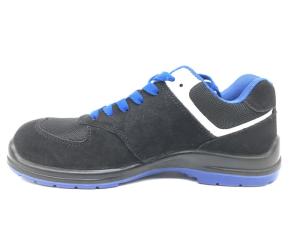 Wholesale Chain Stitch Black Cool Steel Toe Shoes , Suede Leather Work Boots Size Customized from china suppliers