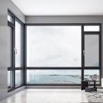 70S Heat Insulation Coefficient Tempered Glass Aluminium Casement Windows for
