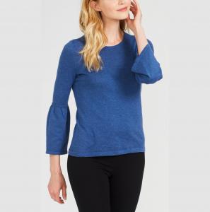 China Comfortable Round Neck Pullover Sweater , Multi Gauge Ribbed Knit Sweater on sale